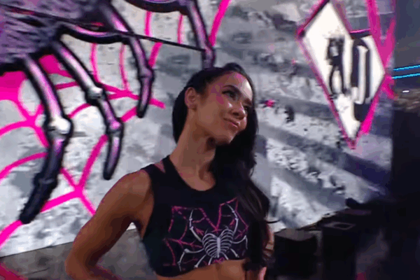 AJ Lee makes shocking WWE return on SmackDown in Chicago AJ Lee makes shocking WWE return on SmackDown in Chicago